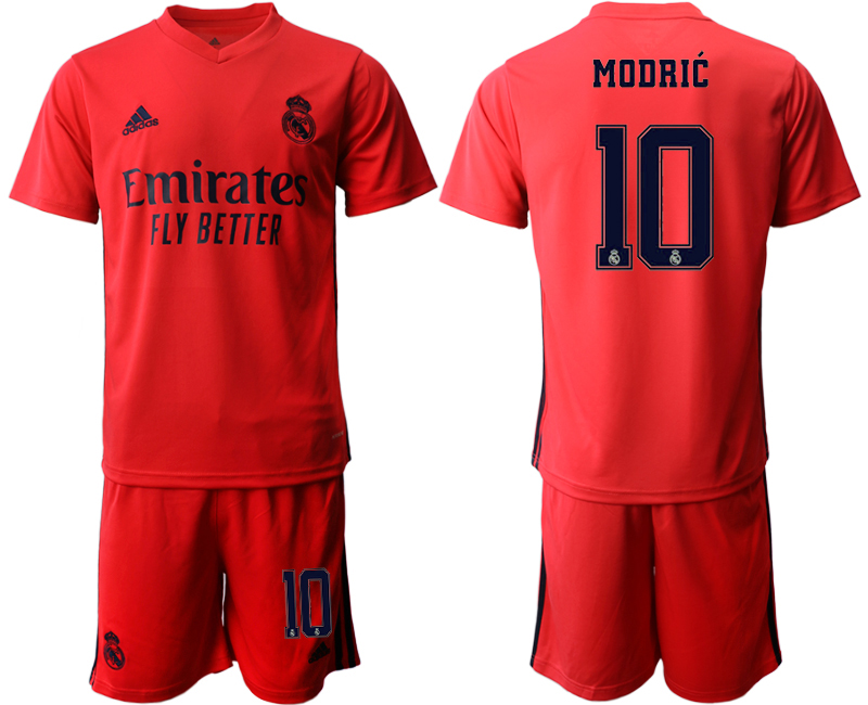 Men 2020-2021 club Real Madrid away #10 red Soccer Jerseys